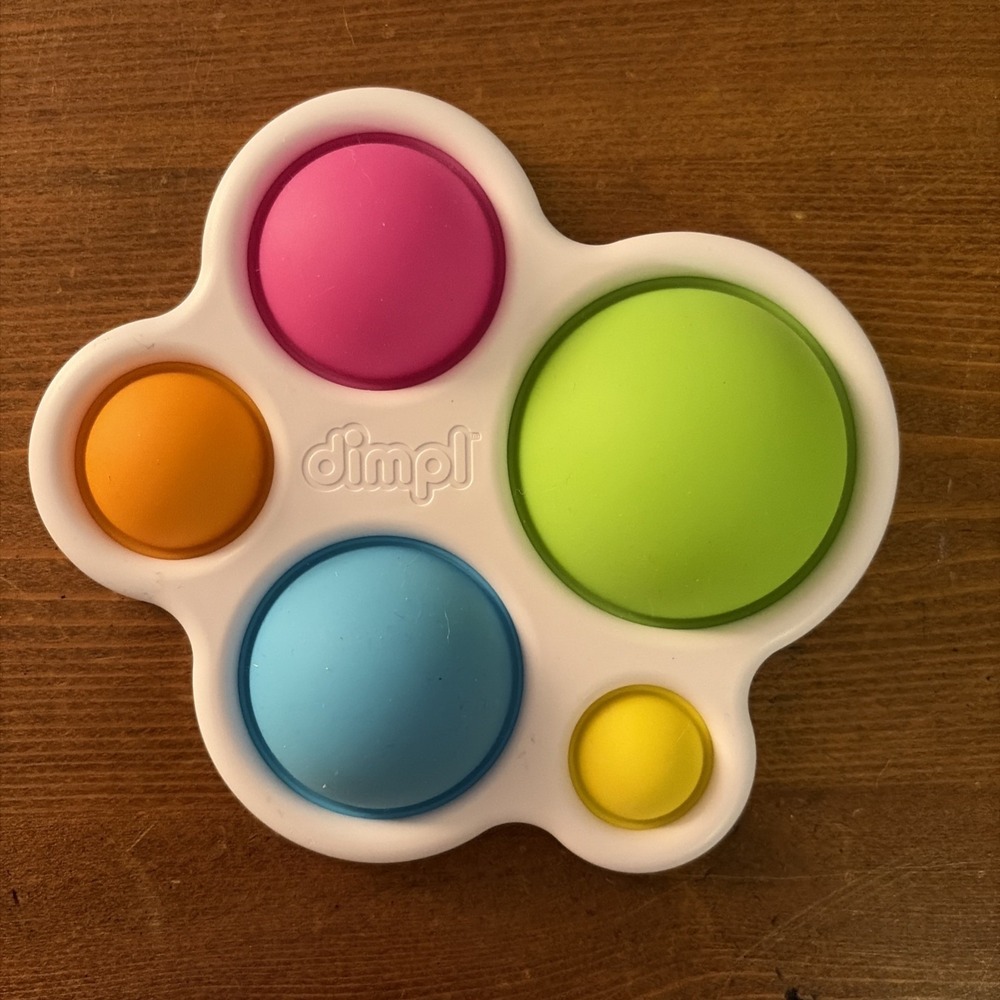 Fat Brain Toy Dimpl Baby and Toddler Sensory Learning Pop It Baby Toy